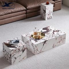 Natural Marble Calacatta Viola Marble Plinth Table