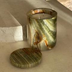 Onyx candle jar