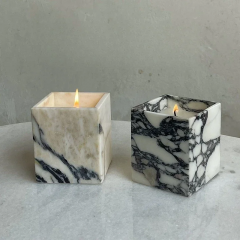 Marble Square Candle Marble