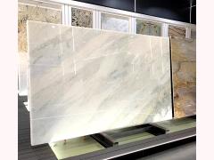 Modern luxury white marble slab dining table