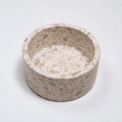 terrazzo pet bowls