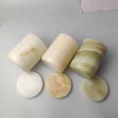 Luxury Aromatherapy Round Marble Candle Holder for Christmas Wedding Decor