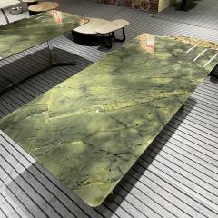 Modern Style Marble Dining Table Metal Base