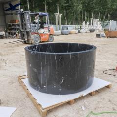 black marble bathtub