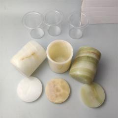 Luxury Aromatherapy Round Marble Candle Holder for Christmas Wedding Decor