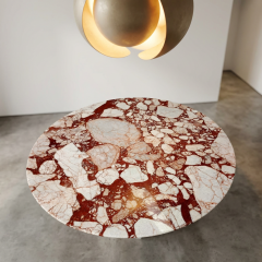 round marble dining table