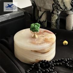 vintage onyx jewelry box