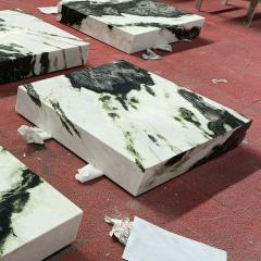 Green marble coffee table