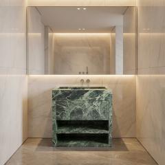 Green marble bath vanity tops