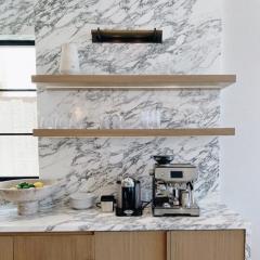 RF-Calacatta Viola Marble Honed Slab for Counter Top