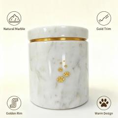 RF-Hand‑Carved Natural Stone Pet Urns for Dogs Cats