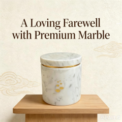 RF-Hand‑Carved Natural Stone Pet Urns for Dogs Cats