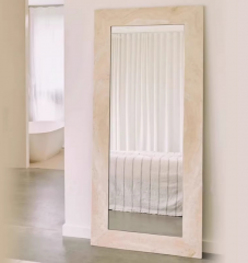 RF-Natural Marble Irregular Free‑Form Wall Mirrors | Luxury Stone Frame Home Decor