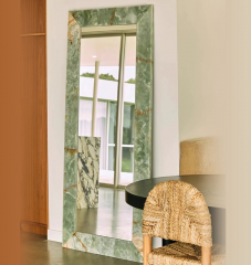 RF-Luxury Marble Onyx LED Makeup Mirror Bathroom Vanity Decor