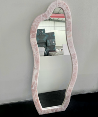 RF-Custom Stone‑Framed Decorative Mirrors | Irregular & Rectangular Styles