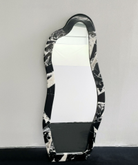 RF-Multiple Shapes Irregular & Rectangular Stone Framed Wall‑Mounted Floor Standing Mirror