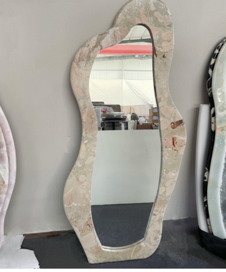 RF-Custom Stone‑Framed Decorative Mirrors | Irregular & Rectangular Styles