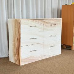 RF Modern Marble Top Chest of Drawers Solid Wood Storage Cabinet Home Furniture