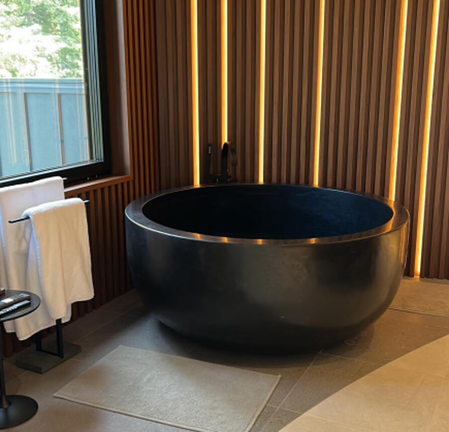Photos Shared From Lana About Black Granite Round Bathtub