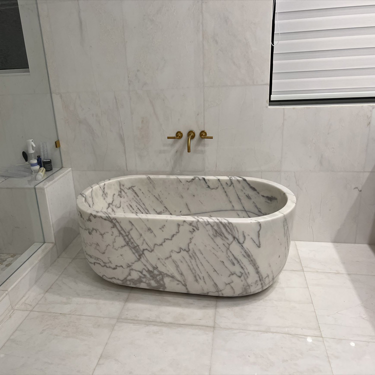 How to get a marble bathtub into bathroom? 